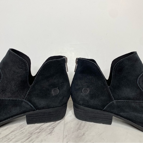 Born Beth Black Distressed Suede Bootie 9 1/2 M - Picture 8 of 15